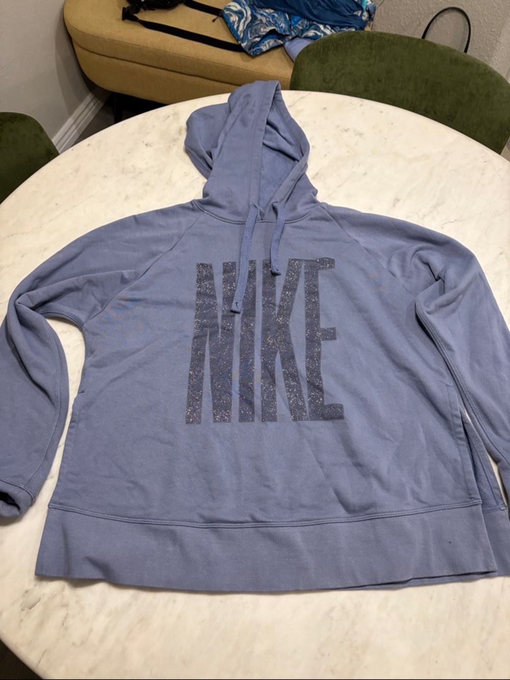 Nike Light Lavender Hoodie with Glitter NIKE Logo